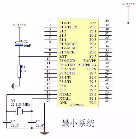 單片機晶振電路圖